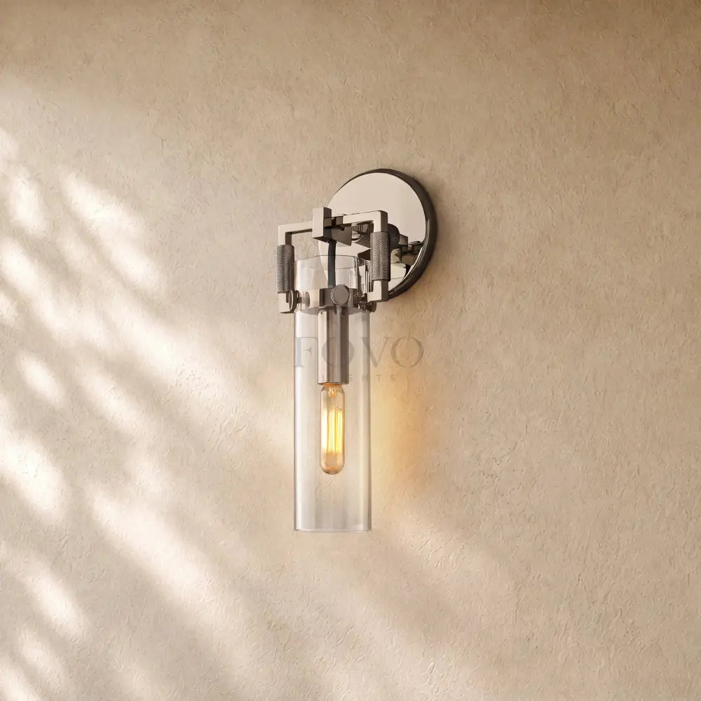Mechanical Glass Cylinder Sconce