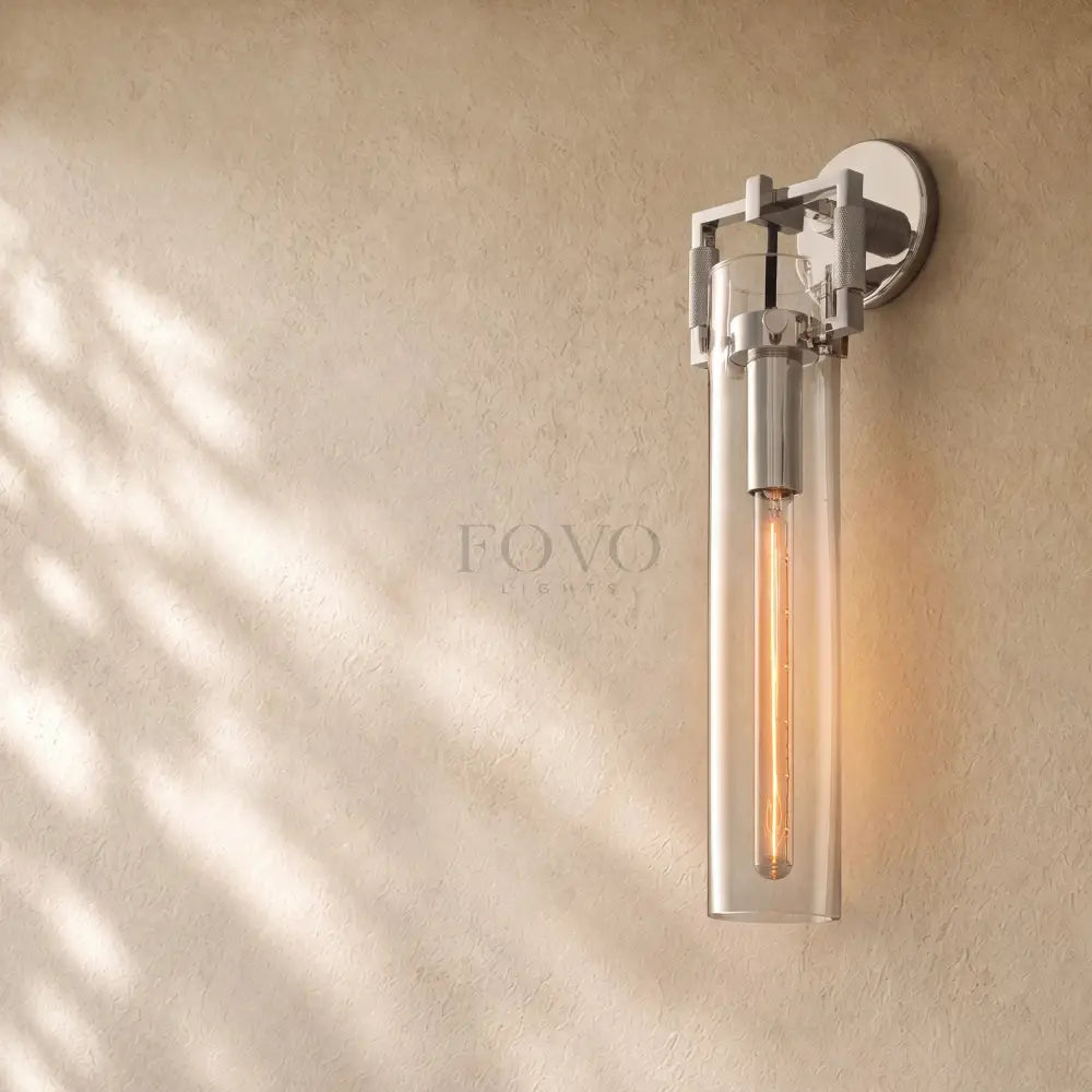 Mechanical Glass Cylinder Sconce