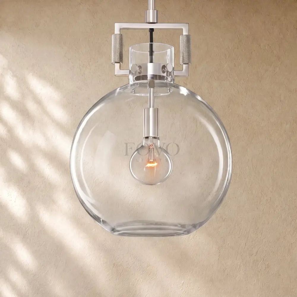 Mechanical Glass Globe Pendant