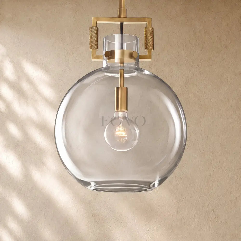 Mechanical Glass Globe Pendant