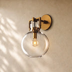 Mechanical Glass Globe Sconce