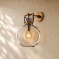 Mechanical Glass Globe Sconce