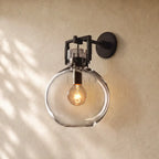 Mechanical Glass Globe Sconce