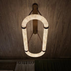JC Circle Alabaster Chandelier