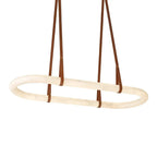 JC Circle Alabaster Chandelier