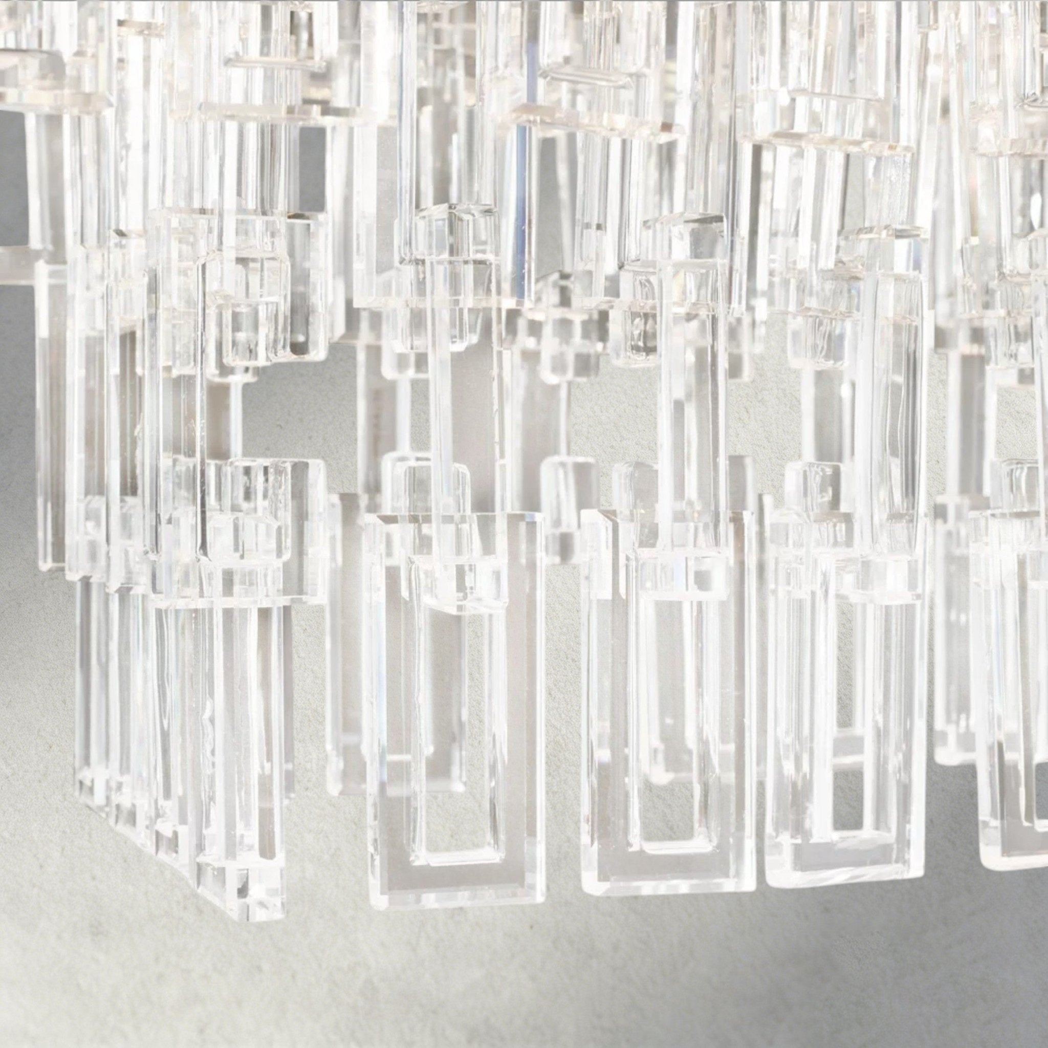 Merlyna Tiered Rectangular Chandelier 60", 72" - fovolighting