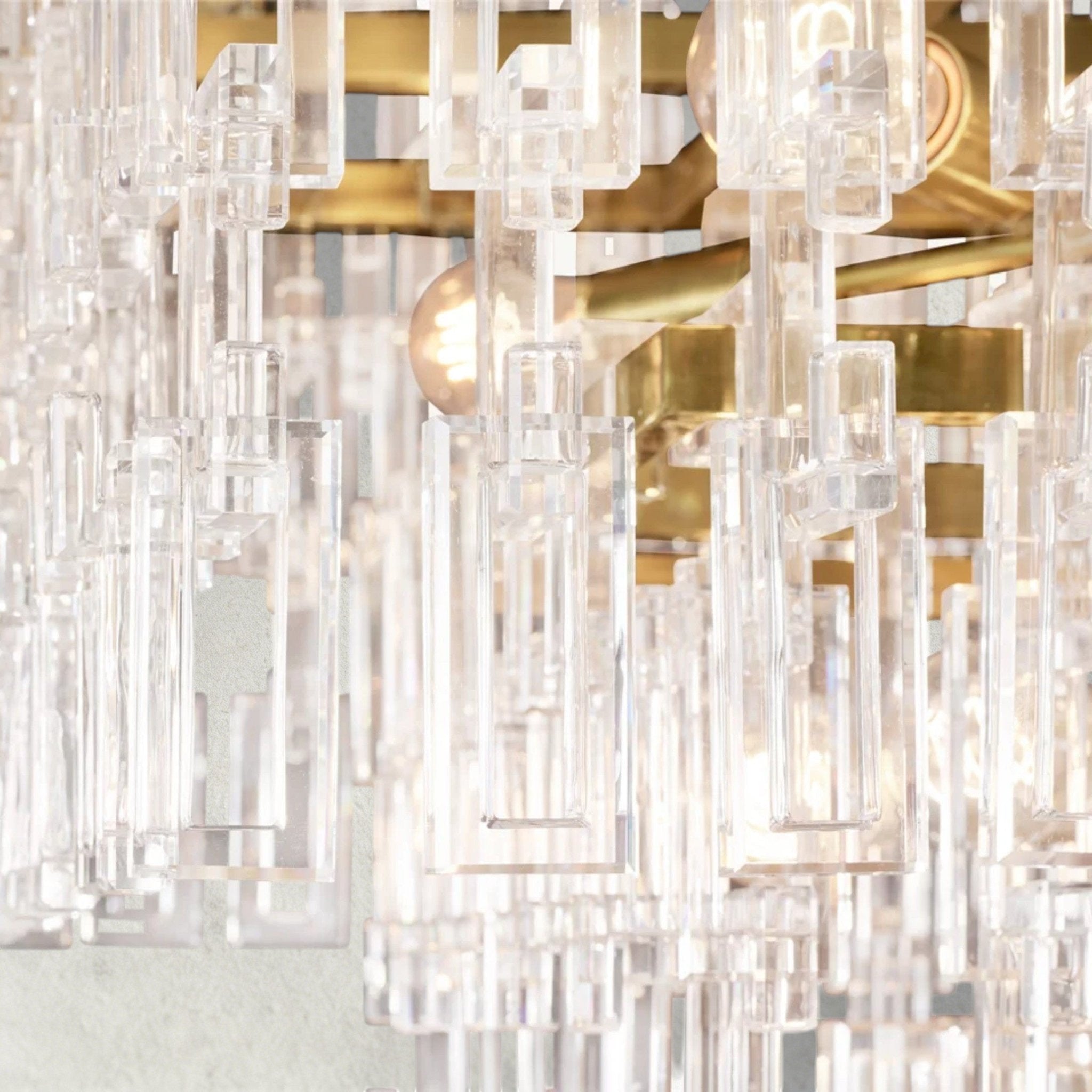 Merlyna Tiered Rectangular Chandelier 60", 72" - fovolighting