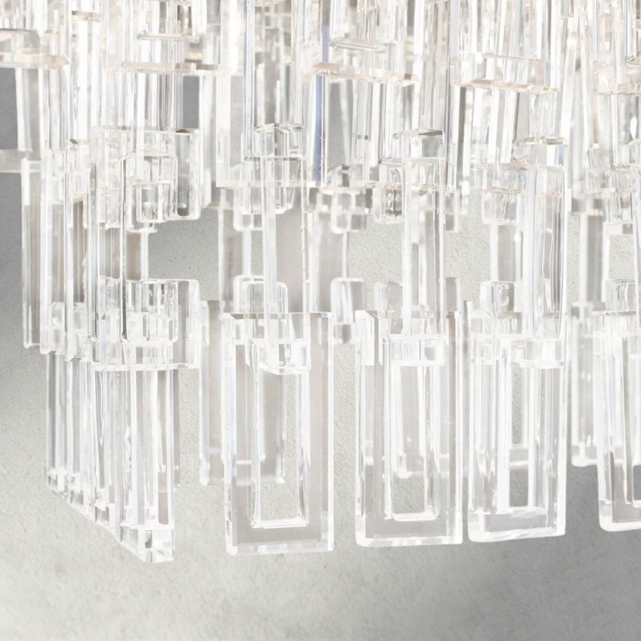 Merlyna Tiered Rectangular Chandelier 60", 72" - fovolighting
