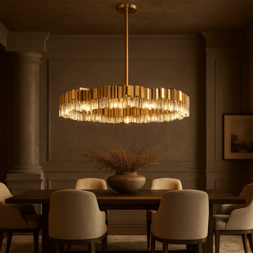 Milano 39" Crystal Modern Chandelier - fovolighting