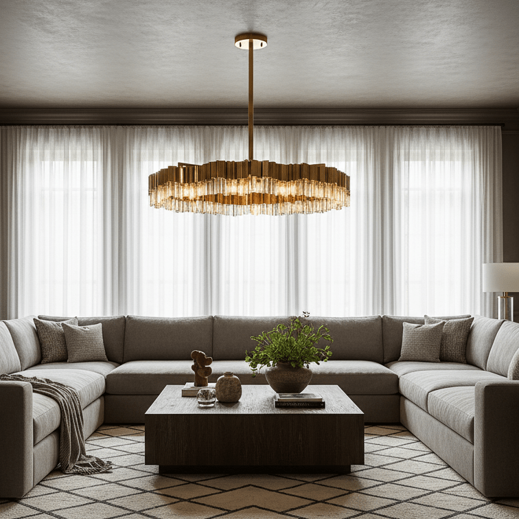 Milano 39" Crystal Modern Chandelier - fovolighting