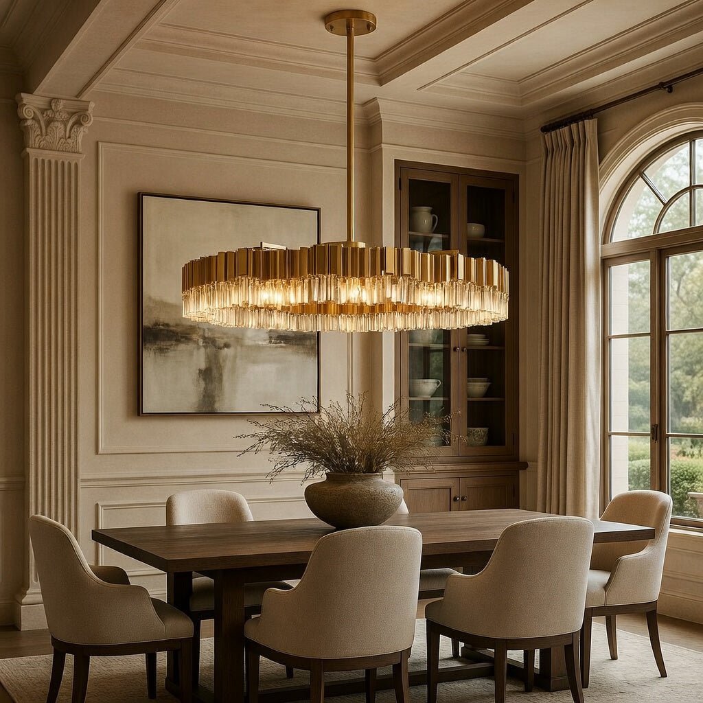 Milano 39" Crystal Modern Chandelier - fovolighting