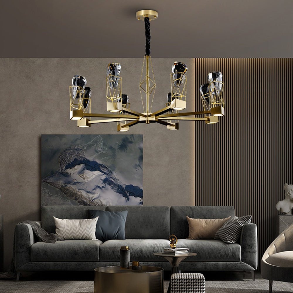 Miller Modern Crystal Chandelier - fovolighting