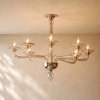 Mirellan Smoke Glass Round Chandelier - 34’’