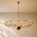 Mirellan Smoke Glass Round Chandelier - 60’’