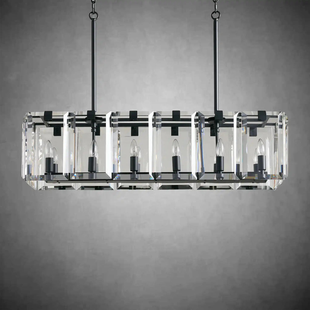 Modern Amaya Rectangular Chandelier - fovolighting