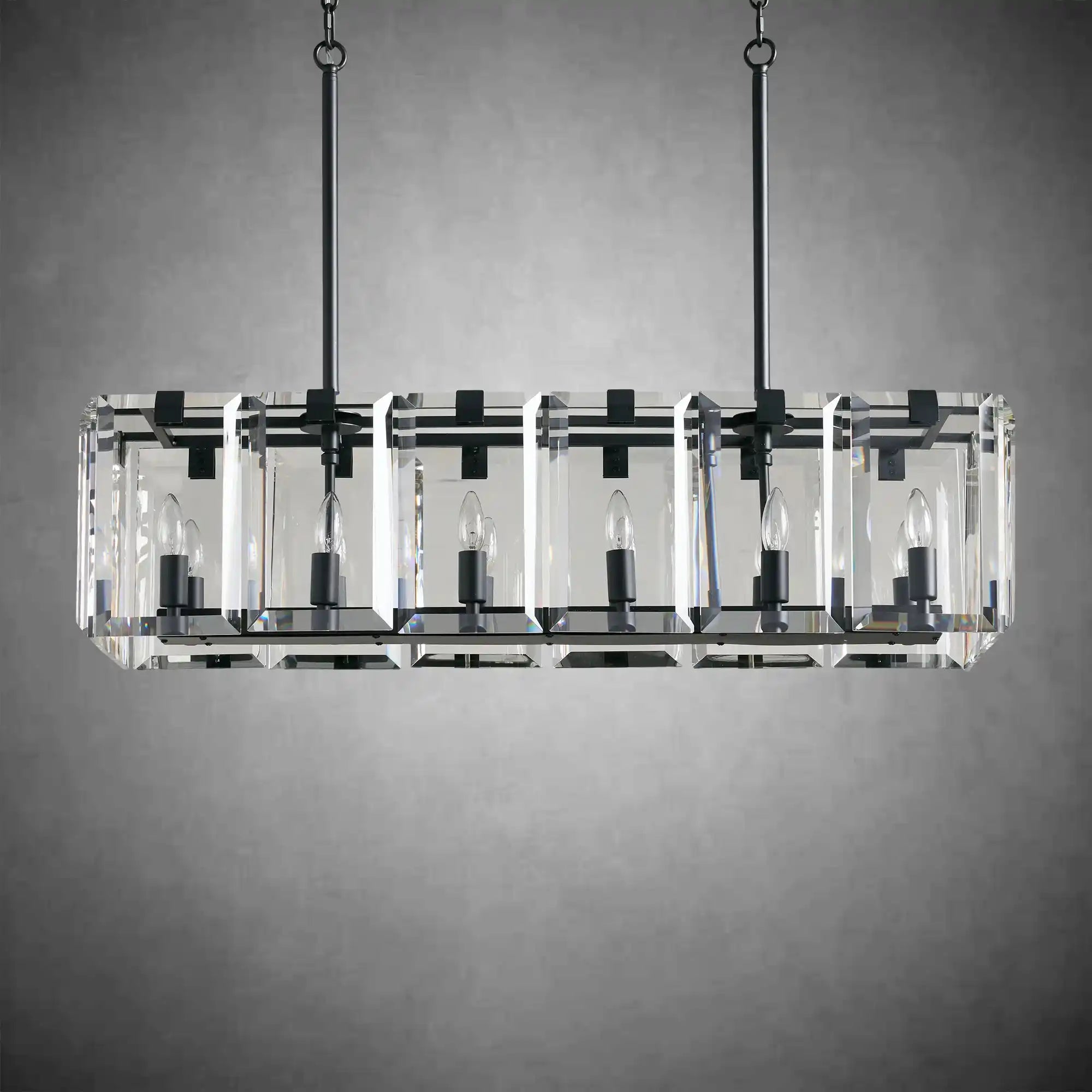 Modern Amaya Rectangular Chandelier - fovolighting