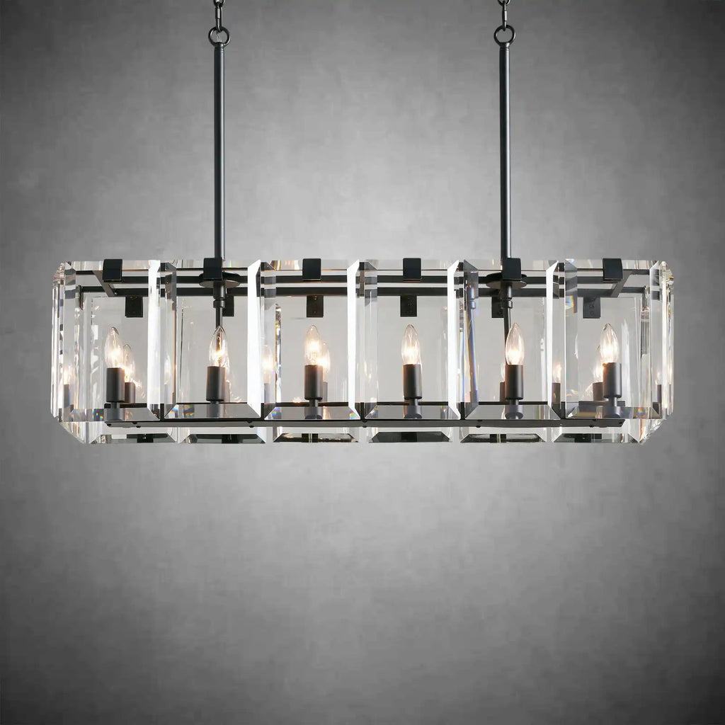 Modern Amaya Rectangular Chandelier - fovolighting