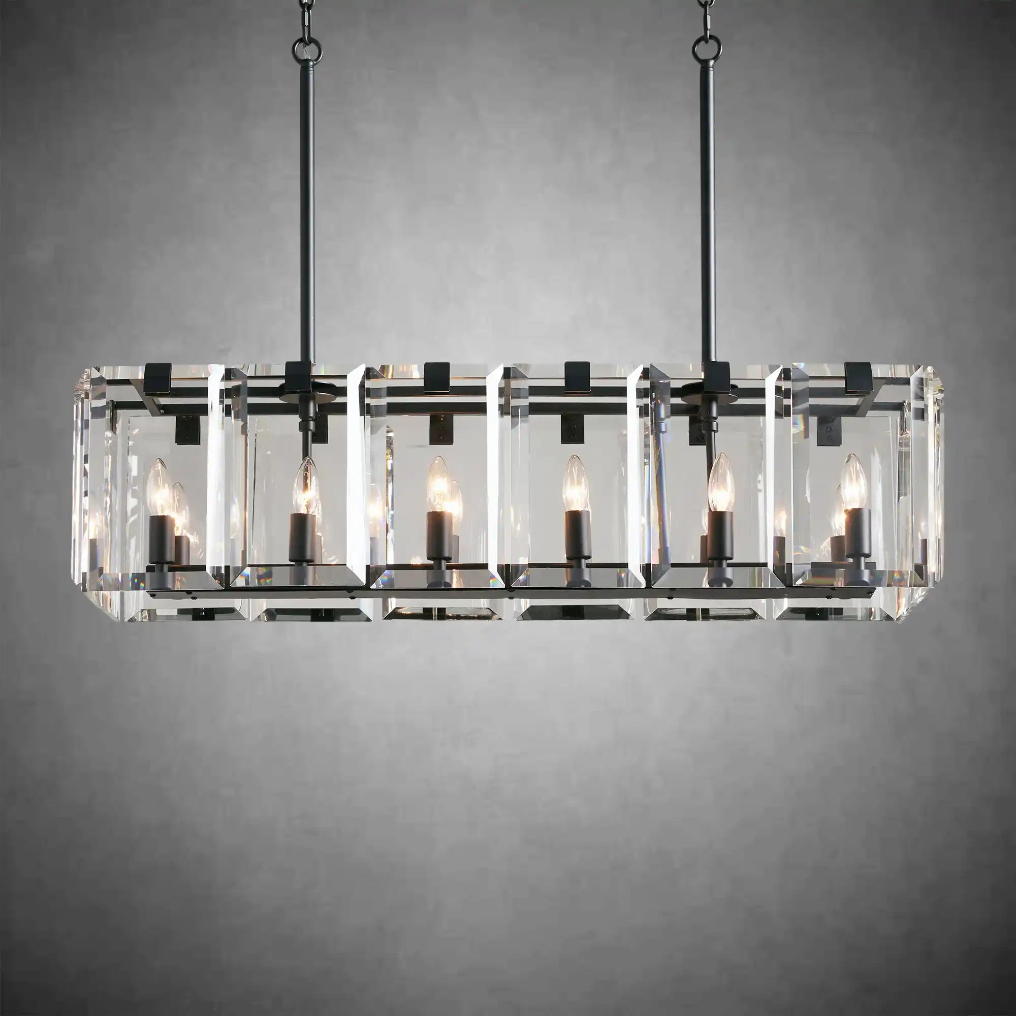 Modern Amaya Rectangular Chandelier - fovolighting