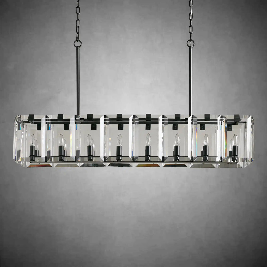 Modern Amaya Rectangular Chandelier - fovolighting