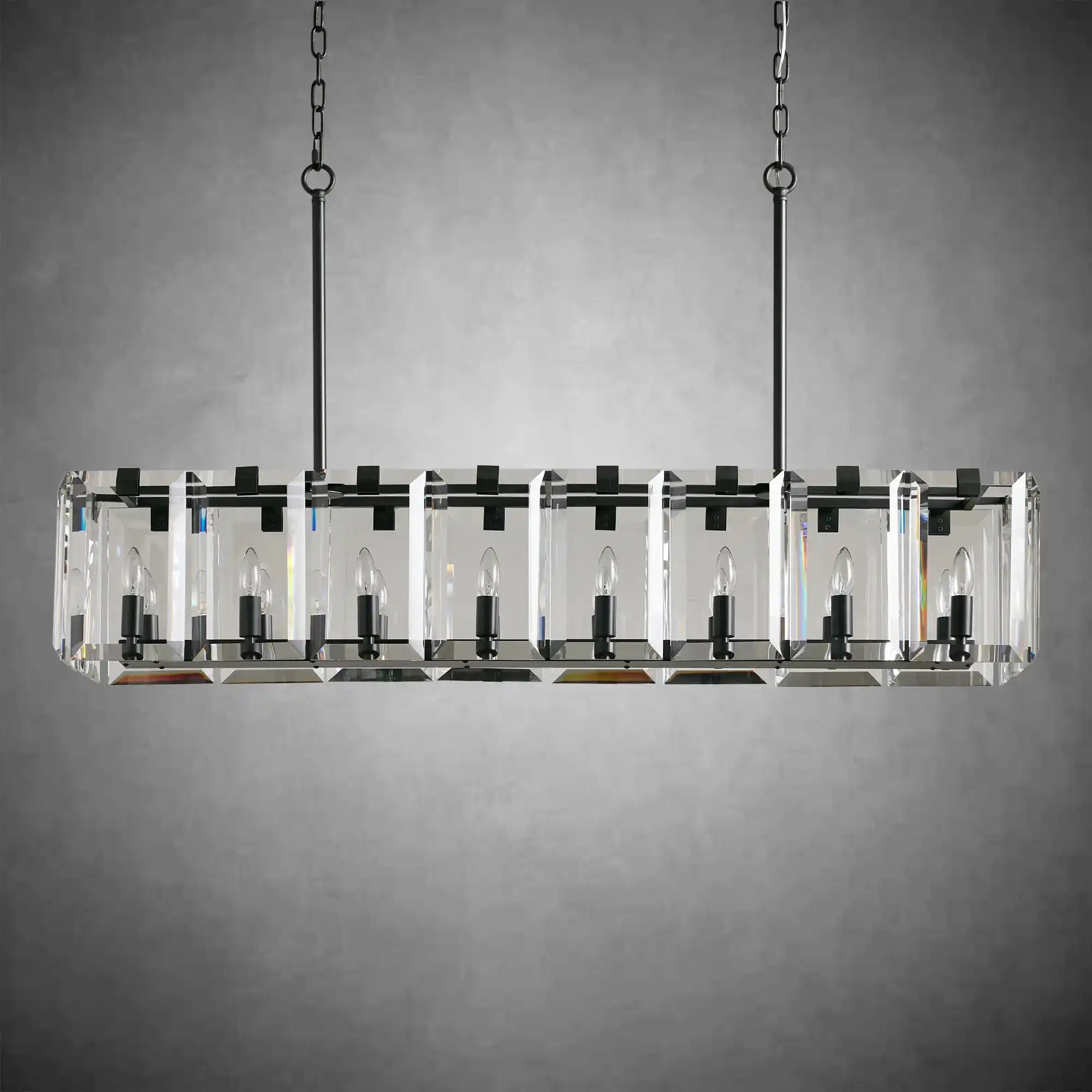 Modern Amaya Rectangular Chandelier - fovolighting