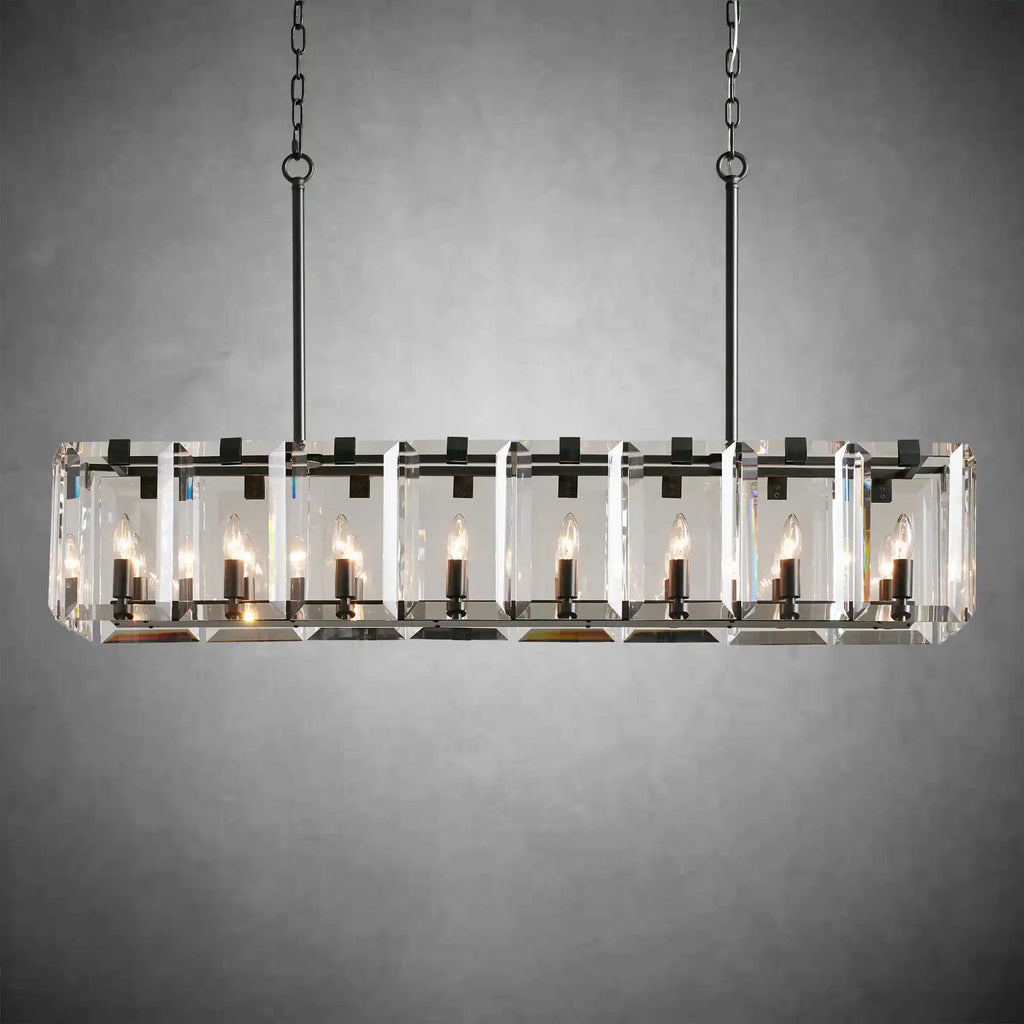 Modern Amaya Rectangular Chandelier - fovolighting