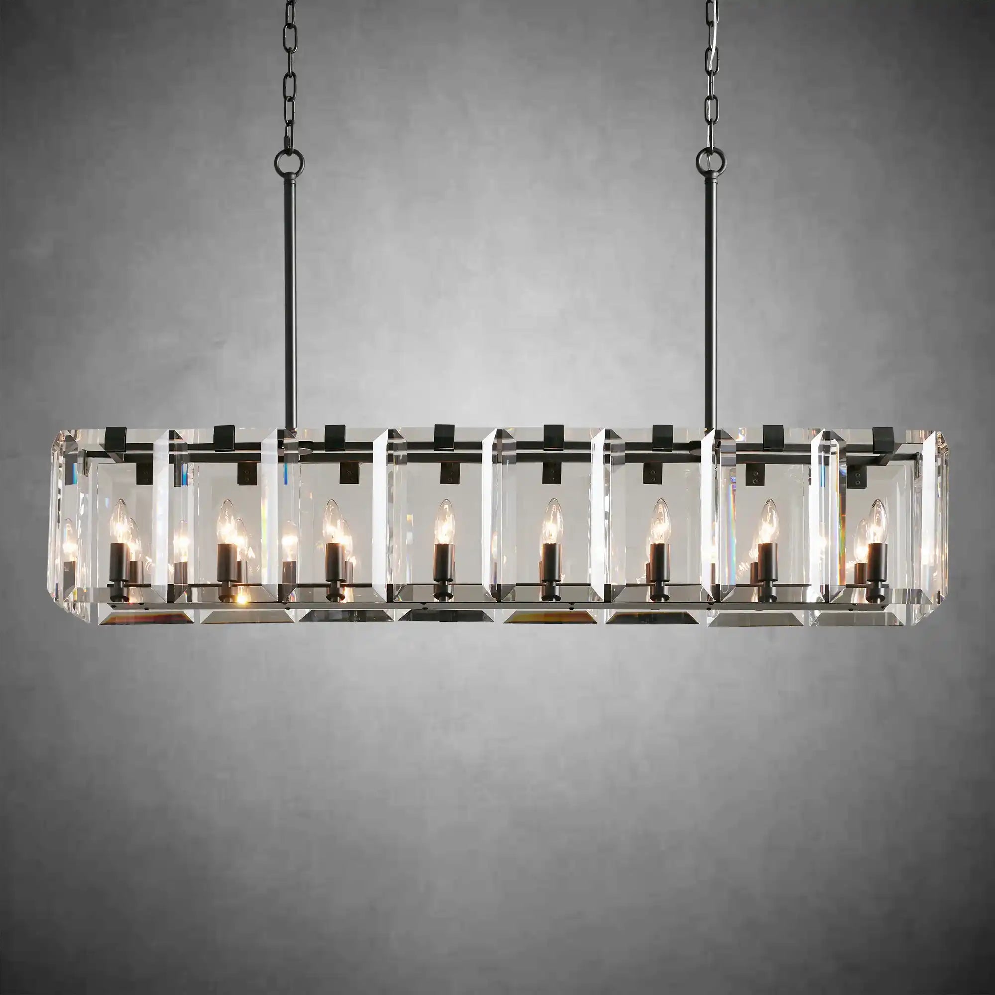 Modern Amaya Rectangular Chandelier - fovolighting