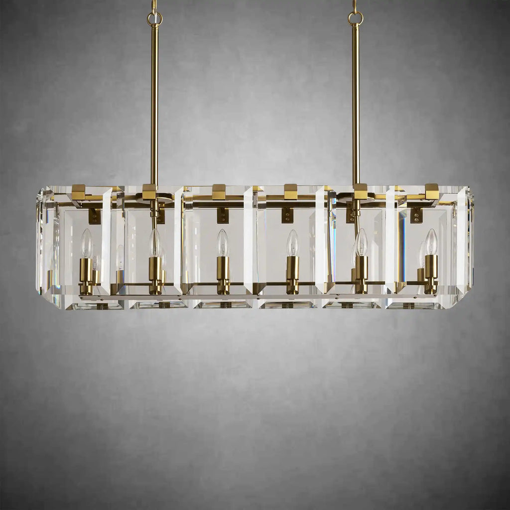 Modern Amaya Rectangular Chandelier - fovolighting