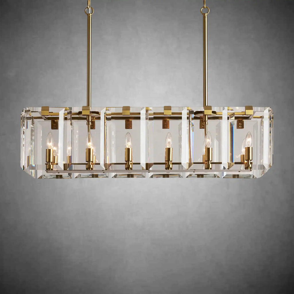 Modern Amaya Rectangular Chandelier - fovolighting