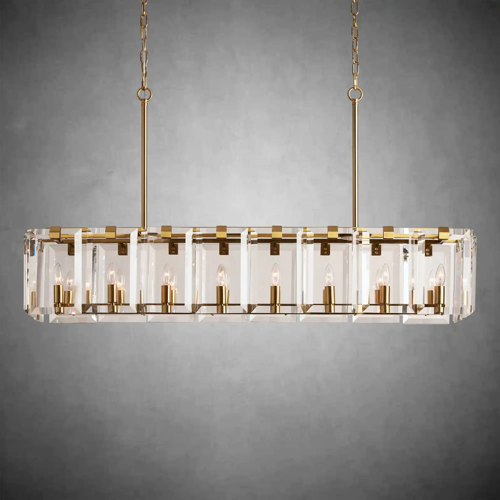 Modern Amaya Rectangular Chandelier - fovolighting
