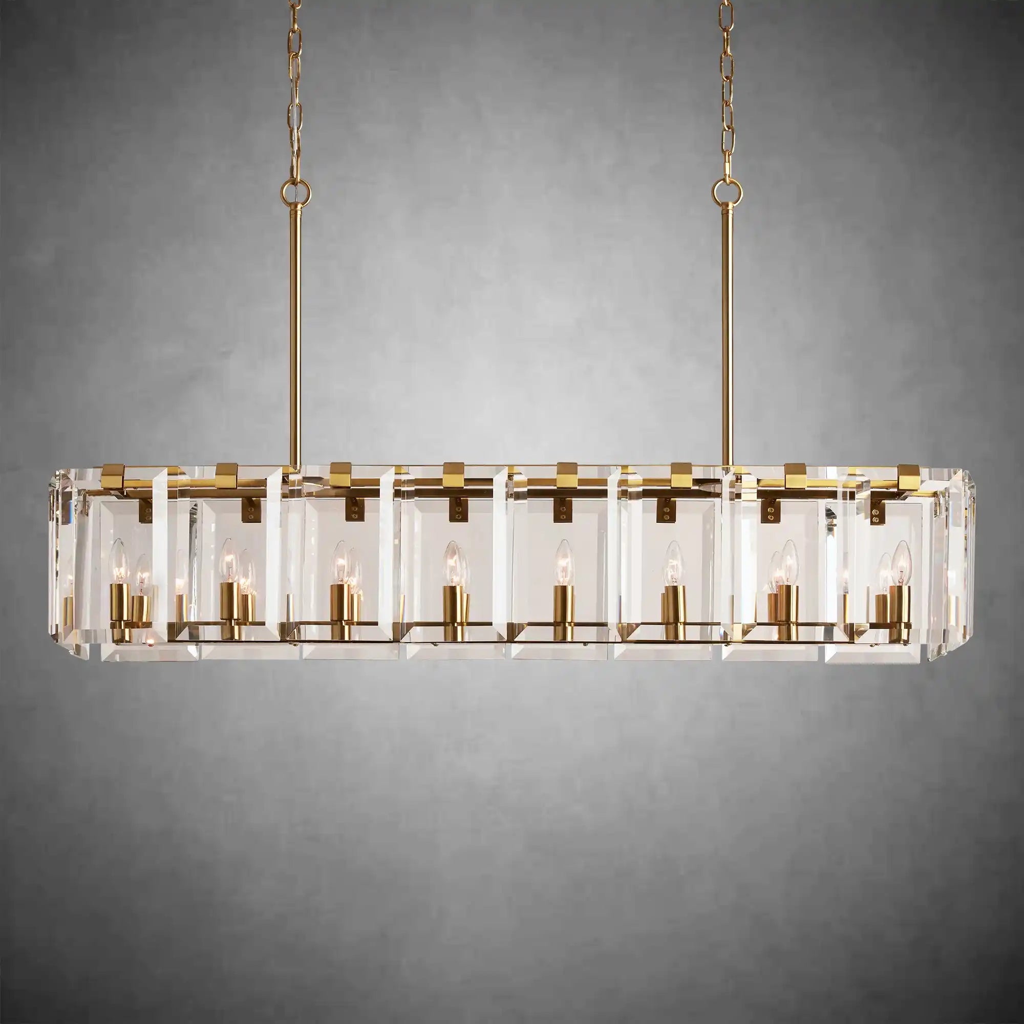 Modern Amaya Rectangular Chandelier - fovolighting