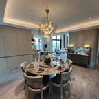 Modern Wine Glass Shape Chandelier Italian Light Luxury Light Fixture for Dining Room/Living Room - fovolighting