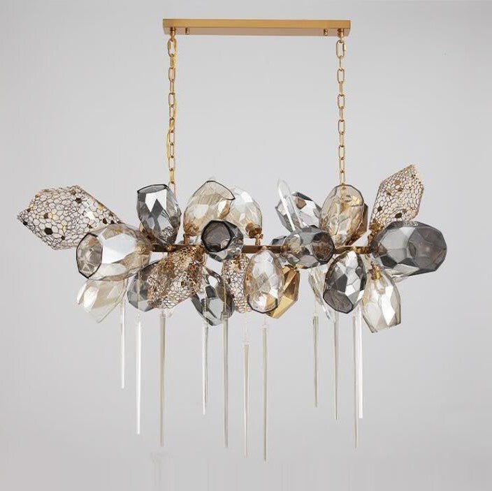 Modern Wine Glass Shape Chandelier Italian Light Luxury Light Fixture for Dining Room/Living Room - fovolighting