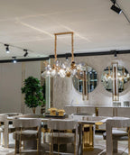 Modern Wine Glass Shape Chandelier Italian Light Luxury Light Fixture for Dining Room/Living Room - fovolighting