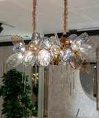 Modern Wine Glass Shape Chandelier Italian Light Luxury Light Fixture for Dining Room/Living Room - fovolighting