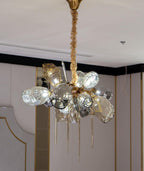 Modern Wine Glass Shape Chandelier Italian Light Luxury Light Fixture for Dining Room/Living Room - fovolighting