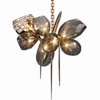 Modern Wine Glass Shape Chandelier Italian Light Luxury Light Fixture for Dining Room/Living Room - fovolighting