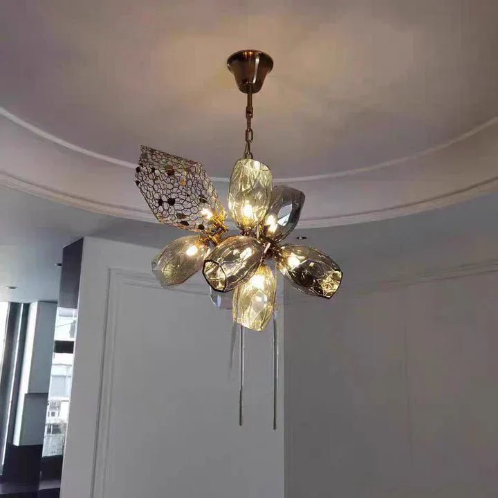 Modern Wine Glass Shape Chandelier Italian Light Luxury Light Fixture for Dining Room/Living Room - fovolighting