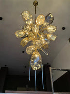 Modern Wine Glass Shape Chandelier Italian Light Luxury Light Fixture for Dining Room/Living Room - fovolighting