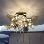 Modern Wine Glass Shape Chandelier Italian Light Luxury Light Fixture for Dining Room/Living Room - fovolighting