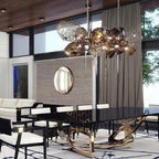 Modern Wine Glass Shape Chandelier Italian Light Luxury Light Fixture for Dining Room/Living Room - fovolighting