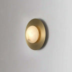 Moonshade Brass & Marble Sconce - fovolighting