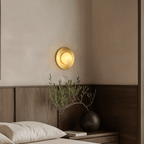 Moonshade Brass & Marble Sconce - fovolighting