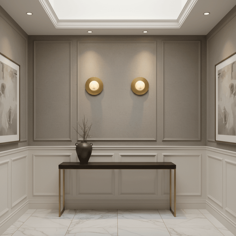 Moonshade Brass & Marble Sconce - fovolighting