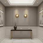 Moonshade Brass & Marble Sconce - fovolighting