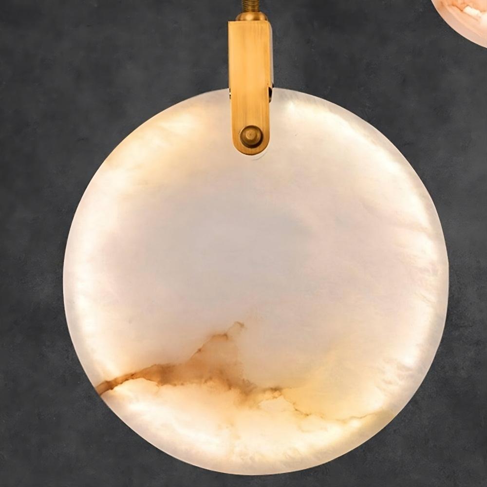 Moonshade Marble Disc Chandelier - fovolighting