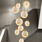 Moonshade Marble Disc Chandelier - fovolighting