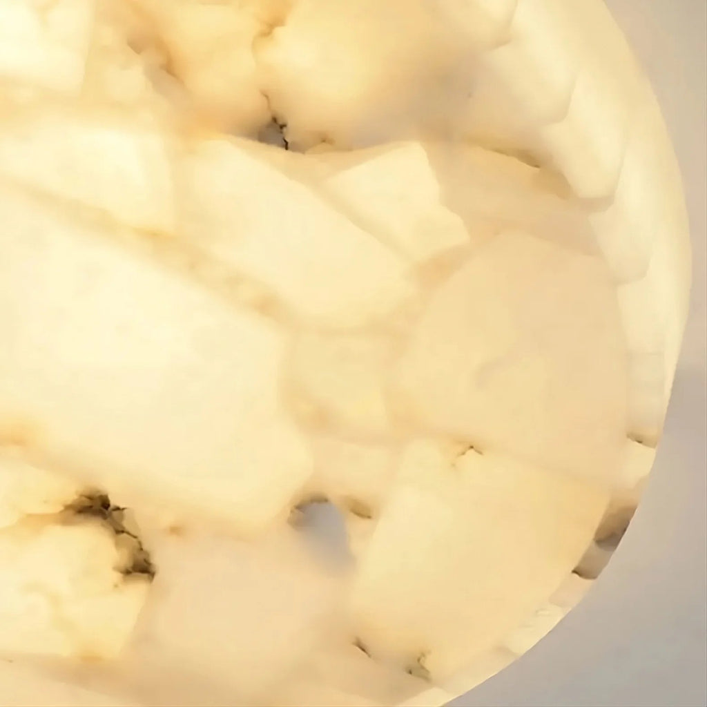 Moonshade Marble Flush Mount Chandelier - fovolighting