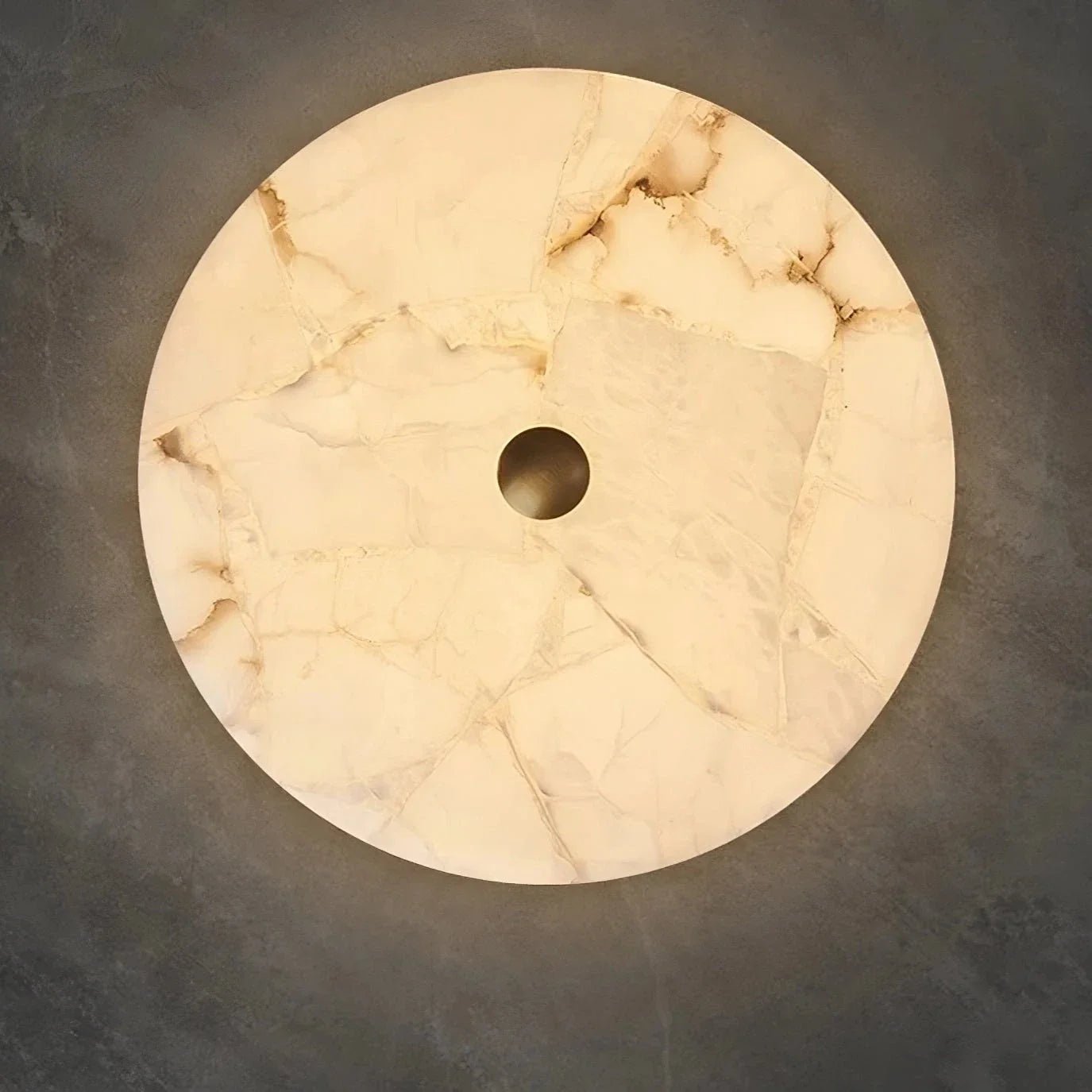 Moonshade Marble Flush Mount Chandelier - fovolighting