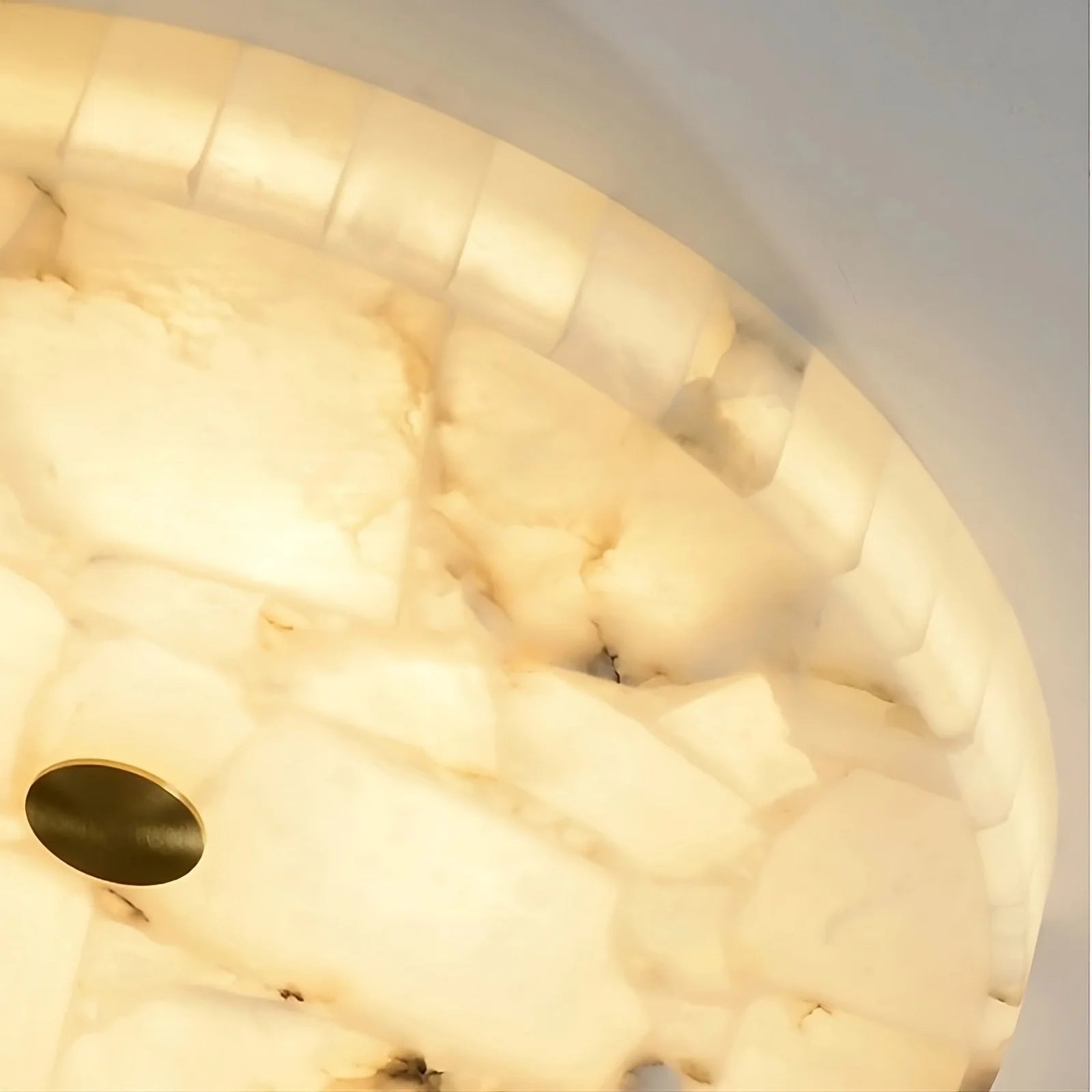Moonshade Marble Flush Mount Chandelier - fovolighting