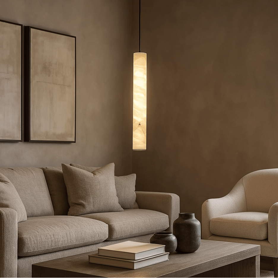 Moonshade Marble Pendant Light - fovolighting